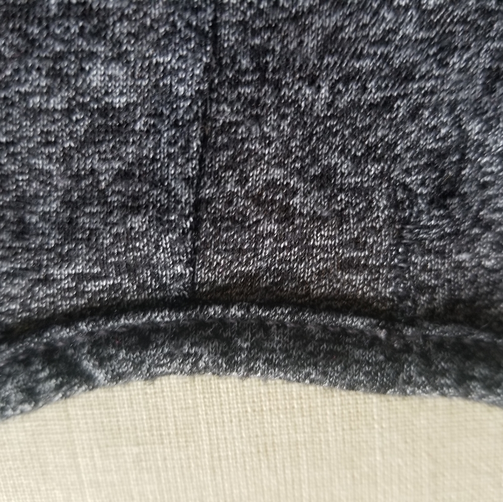 Short Sleeve T-Shirt Skater Dress, Charcoal Gray - Picture 8 of 8